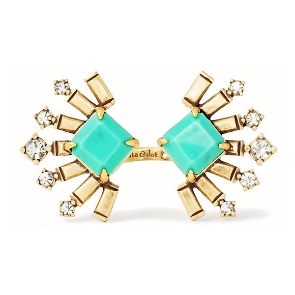 COPY - Minor Flaws | Stella & Dot Veda Cocktail 💍 Ring Retired | Size Adjustable - Picture 2 of 7